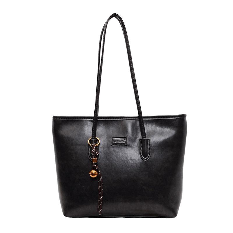

Premium sense retro large-capacity bag women s new autumn and winter commuter shoulder bag college student class tote bag