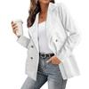 Dames Lente en Herfst Corduroy Casual Jas Losvallende Pasvorm Comfortabele Bovenkleding Effen Kleur Blazers Knoopjas