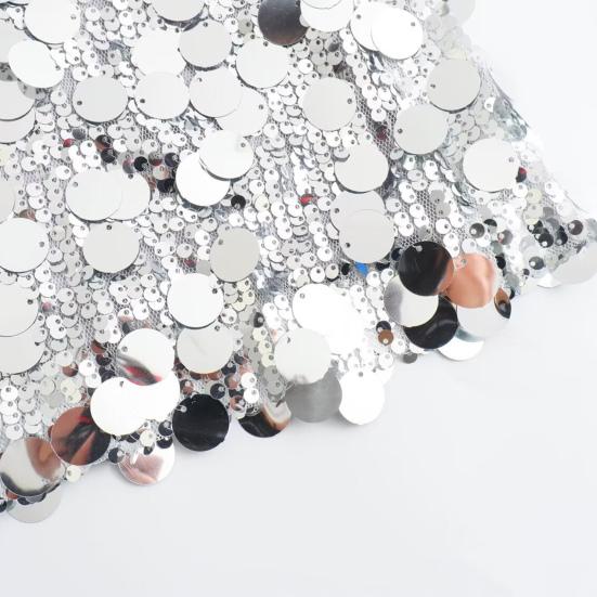 Women's Sequin Skirt High Waist Sparkly Bodycon Mini Skirt Glitter Stretchy Short Party Night