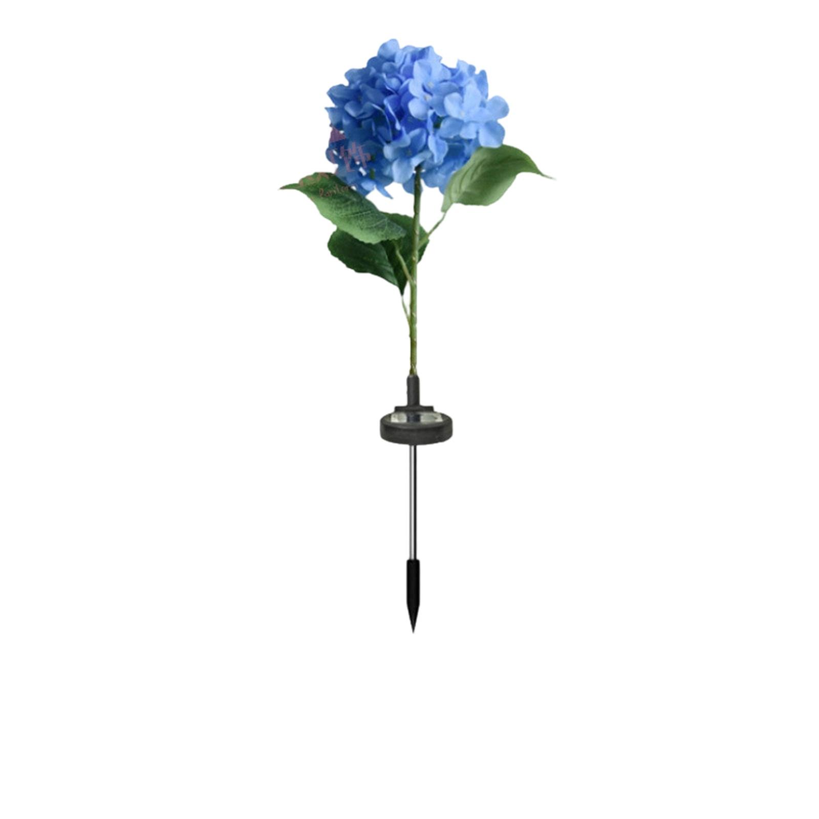 Solar Garden Lights, LED Stake Lamp, Villa Decorative Hydrangea Flower Lights, Creative Outdoor Lighting one size