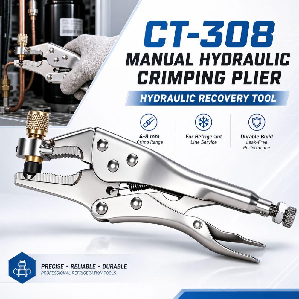 4-8mm Refrigeration Hydraulic Pliers CT-308 Air Conditioner Pipe Wrenches  Hand Tools