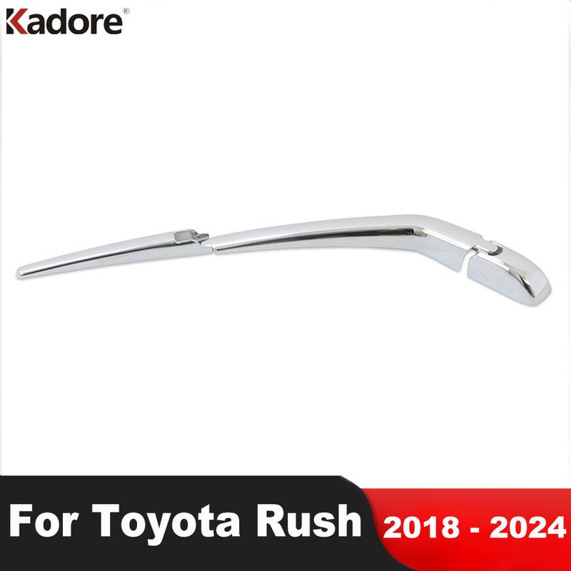 

For Toyota Rush 2018- 2024 Chrome Rear Window Wiper Cover Trim Tail Windows Windscreen Arm Blade Car Accessories