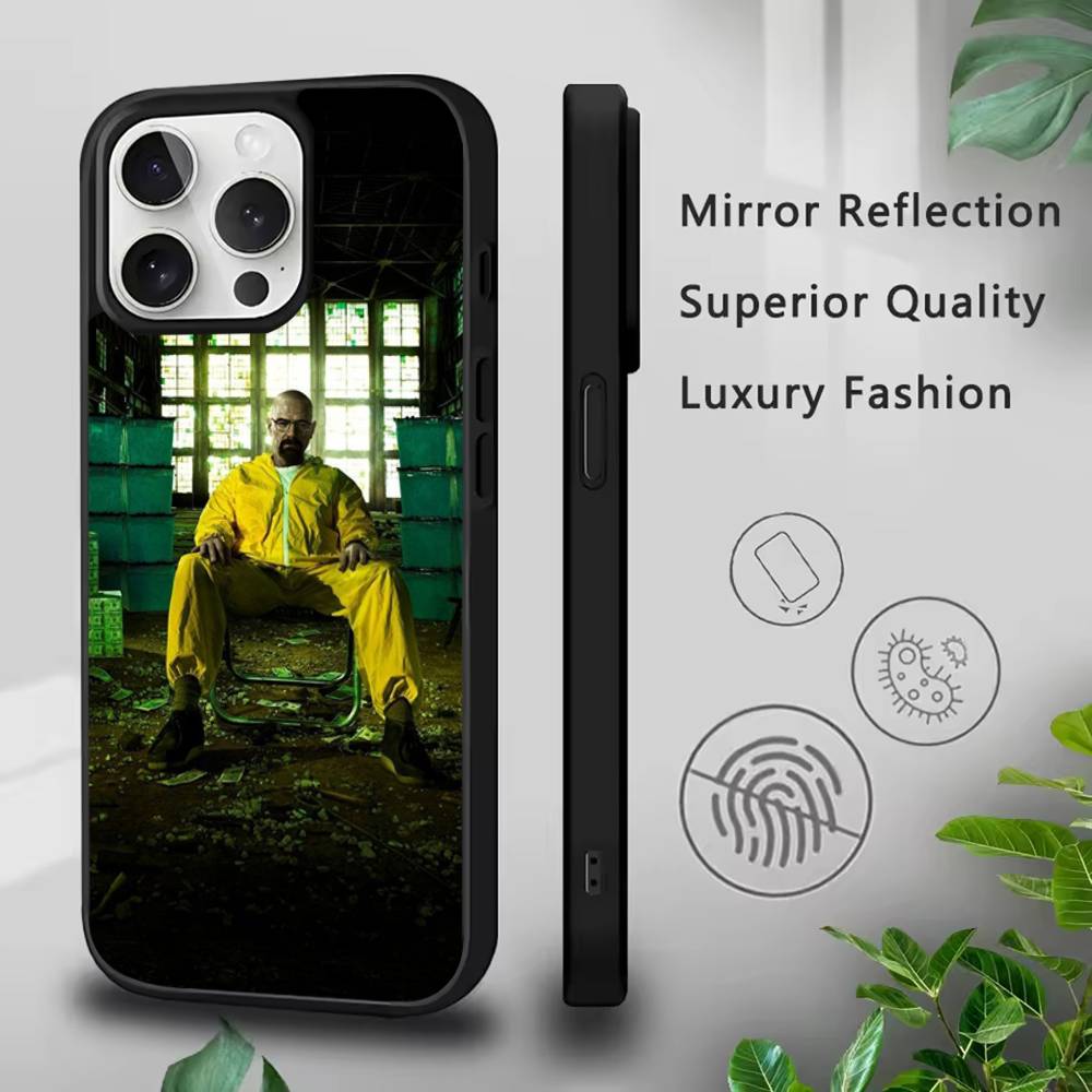 

B-Breaking Bad H-Heisenberg Phone Case For IPhone 17,16,15,Pro,Max,Air,14,Plus,13,12,11 Magesafe Wireless Charge Cover iPhone14Pro