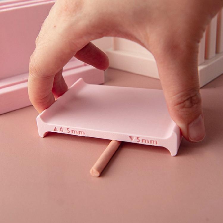 Ergonomisk Plattningsanordning för Polymerlera Med Utbytbara Höjdinställningar Idealisk För Hantverkare Som Designar Unika Lertillbehör