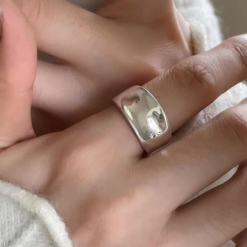 Glossy 3D Heart Ring for Women - Adjustable Open Band, Stylish Summer Fashion