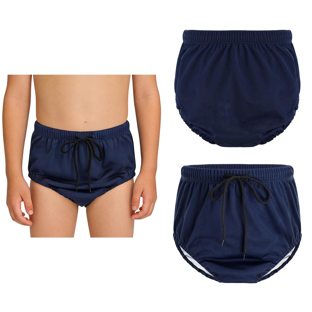 Children‘s Adaptive Swimwear Reusable Washable Swimsuit Diaper Cover with Drawstring Elastic Waist for Pool Beach