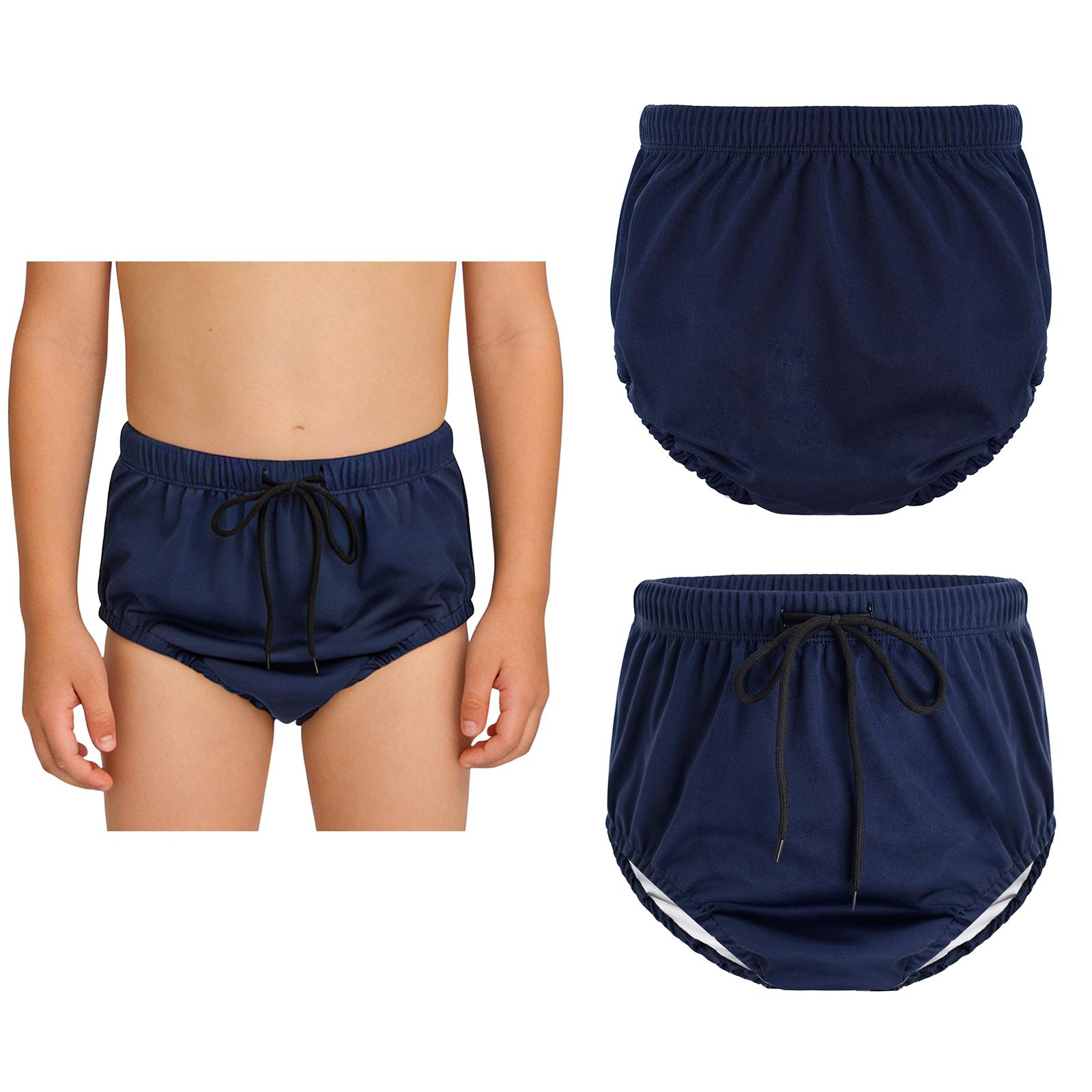 Spezial-Schwimmhose für Kinder Waschbar Wiederverwendbar Elastischer Kordelzugbund Schwimmwindel-Überzug für Jungen Mädchen Inkontinenz 3-5 Years
