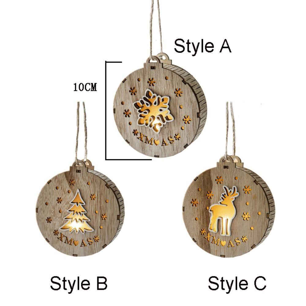 Xmas Ornament Glowing Pendant Hangging Christmas Tree Decorations  Home Decoration