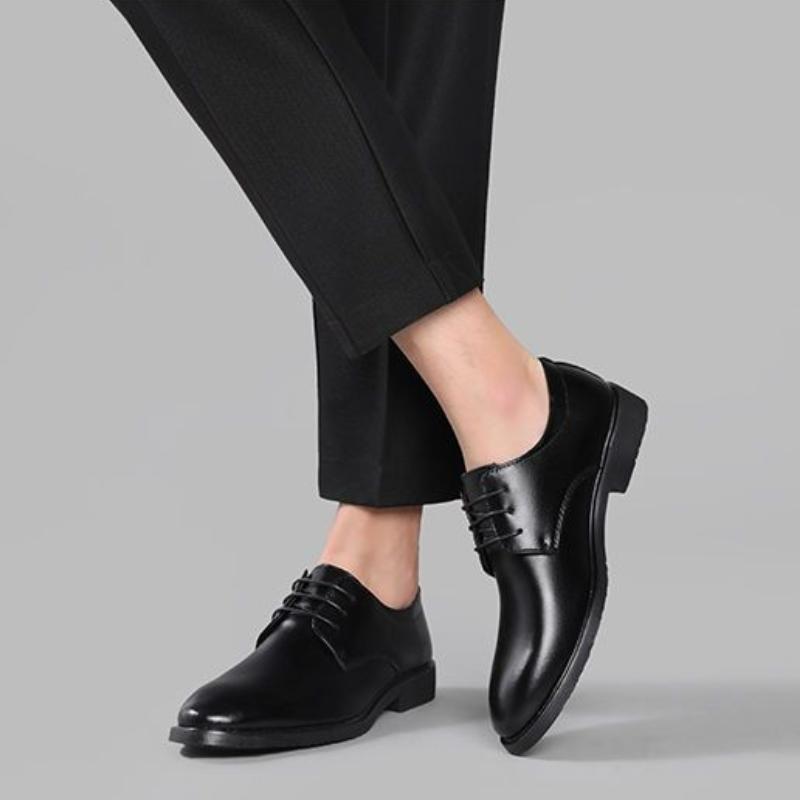 Svarte Herresko Formelle Business Lær Fritidssko Bekledning Elegant og Klassisk Nye Selskaps sko Mannsdress Billig Salg