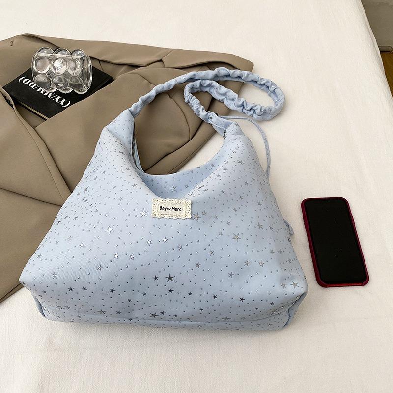 Slack large-capacity bag lady, new commuter versatile shoulder messenger cloth bag college student tote bag