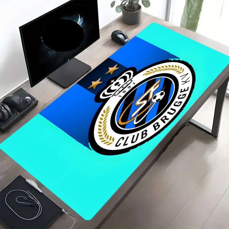 Club Brugge K V Print Mouse Pad, Anti‑Slip Desktop keyboard Mat, for PC Laptop Gaming Working Daily Use, Cool Festival Birthday Gift