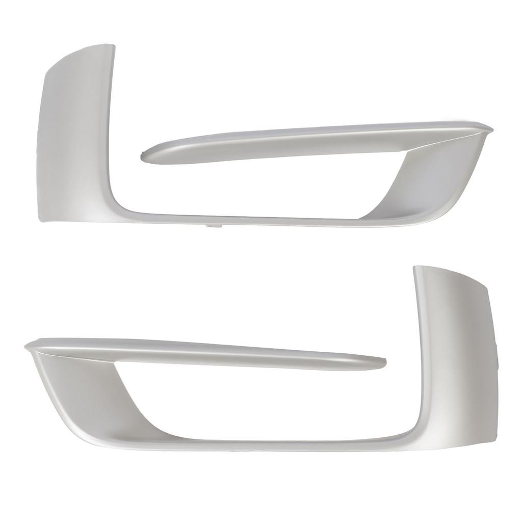 Pair of Fog Light Hole Cover Set 51117308044 Front Bumper Grille Molding Trim Insert Grille for X5 F15 40e 35d 35i 50i