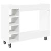 Golftas Kast met Wielen Universeel Wit 120 x 45 x 98 cm
