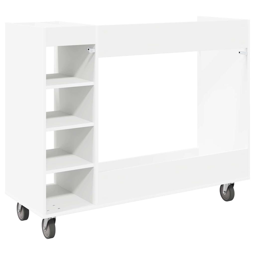 Golftas Kast met Wielen Universeel Wit 120 x 45 x 98 cm