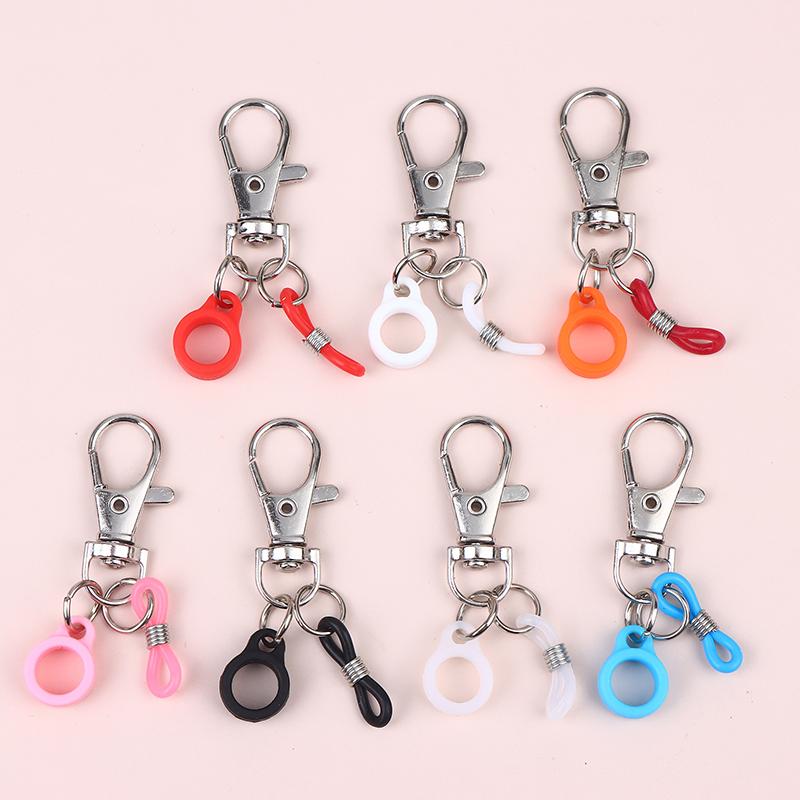 7/6/12Pcs Silicone Anti-Lost Adjustable Rings Pen Holder With Clips For Lanyard Nurses And Doctor Pen Clips Haning