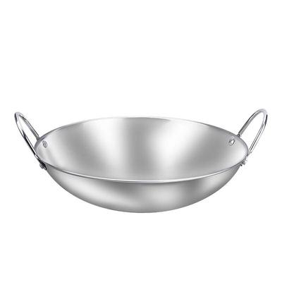 XinDeRui Cast Iron Double Handle Wok