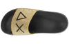 SUN68 Slippers Strass Logo, Womens gold Slides