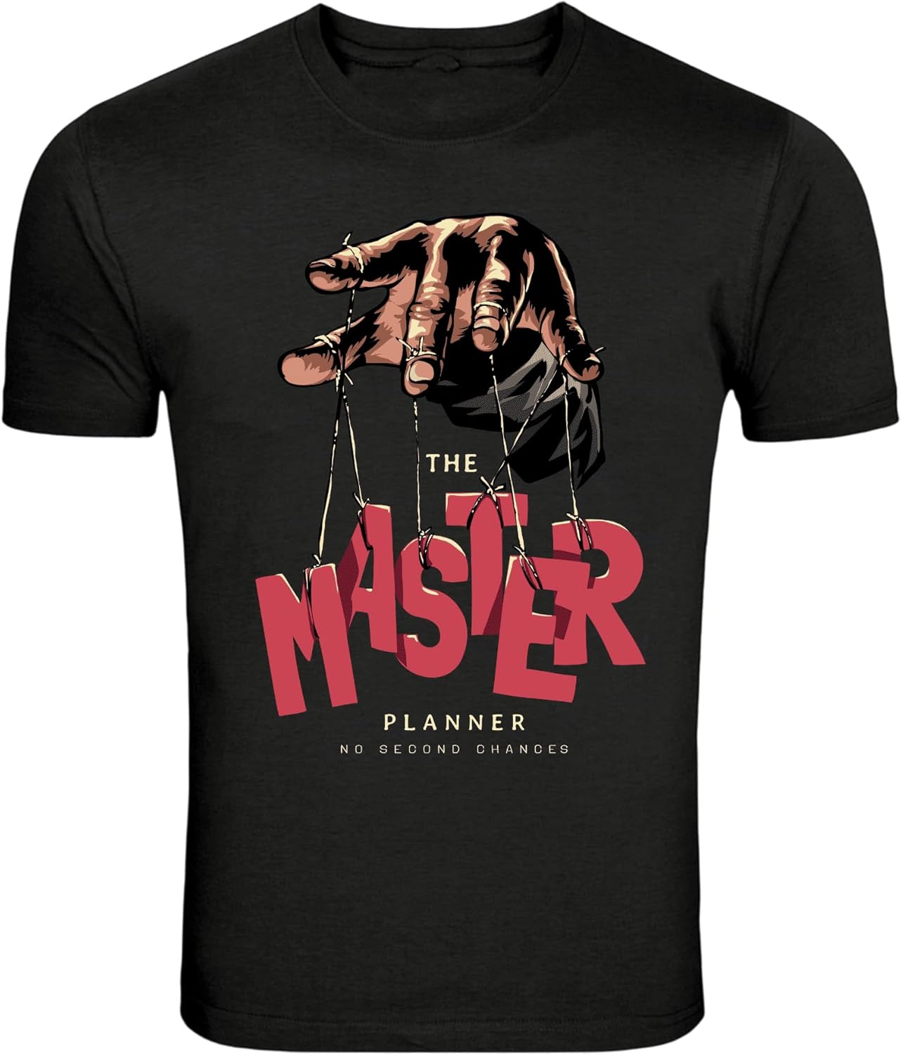 

The Master Planner Puppet Hand Graphic T-Shirt 5XL різнокольоровий