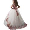 White Flower Girl Princess Wedding Dress - Elegant Kids' Formal Wear