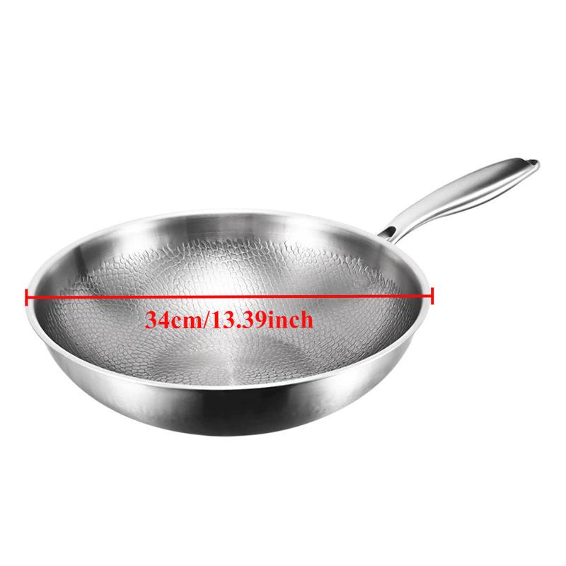 TI Gehämmertes Titanbeschichtetes Kochgeschirr Robuste Antihaft-Pfanne für Induktions- & Gasherd - Verdickter Boden