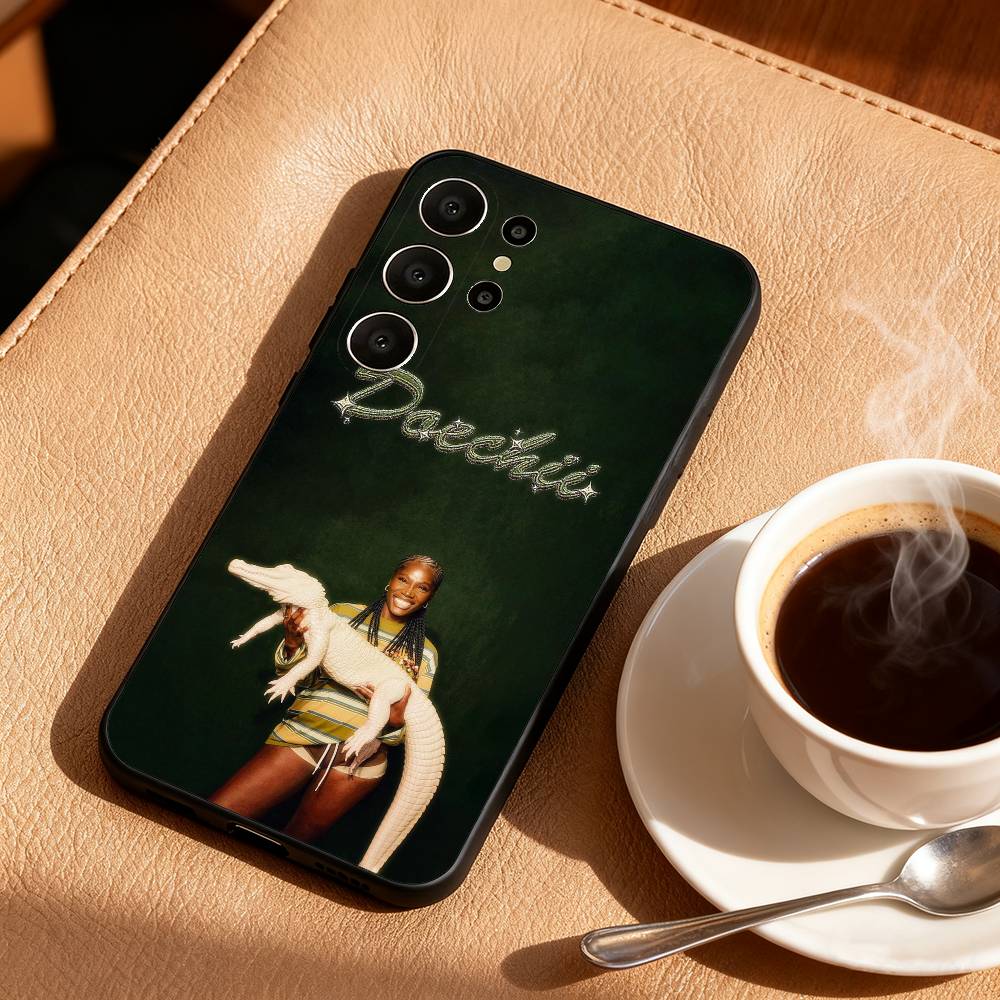 Rapper D-Doechii Phone Case For Samsung S26,S25,24,23,22,30,21,10,9,Ultra,Plus,Lite,FE Soft Black Case