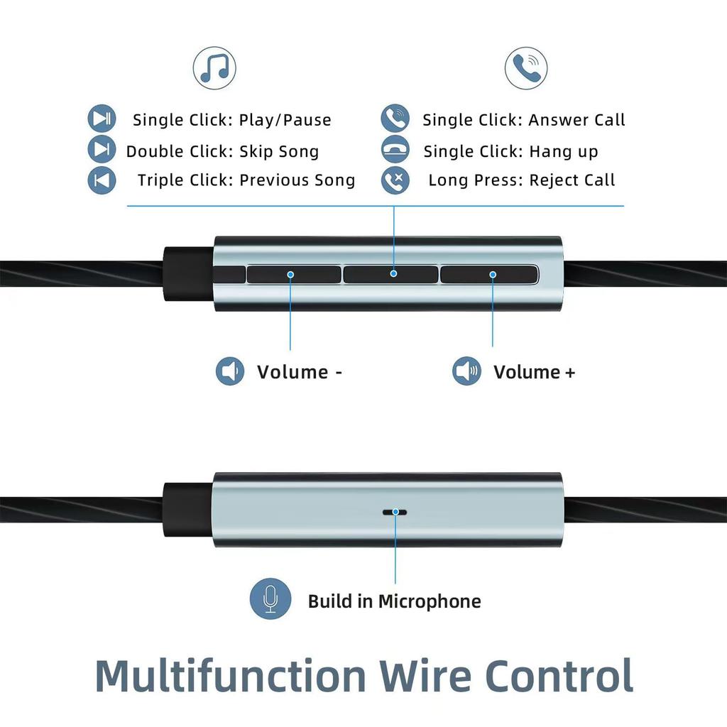 Wired Earphones with Volume Noise Compatible with Samsung Galaxy iPhone Pro and Pixel Phones USB-C Mic, Control, Cancellation, S24, S23, S22, 17, 16,