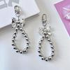 Handmade Beaded Bowknot Keychain Pendant Fashion Hanging Decoration Bag Pendant