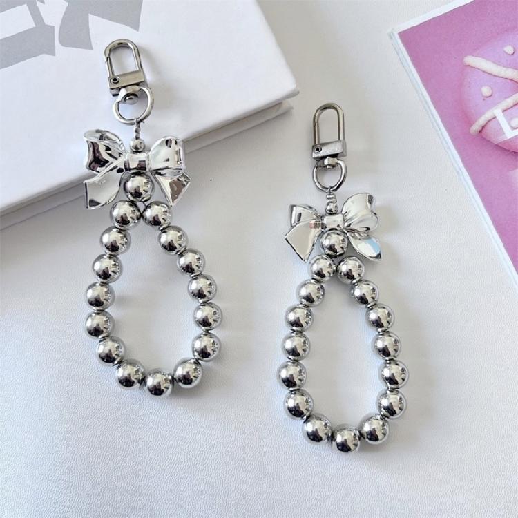 Handmade Beaded Bowknot Keychain Pendant Fashion Hanging Decoration Bag Pendant