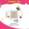 Kids Busy Board Plug Outlet Hand Eye Coordination Gift Portable with Power Strip Sensory