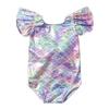 Mermaid Princess Hot Stamping Swimsuit for Girls
