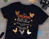 Funny Chicken Shirt, , Chicken Lover Gift, Cute Bird T-shirt, Chook Tshirt, Pet Graphic Tee, Hen Tops, Clothing, Morning, Navy