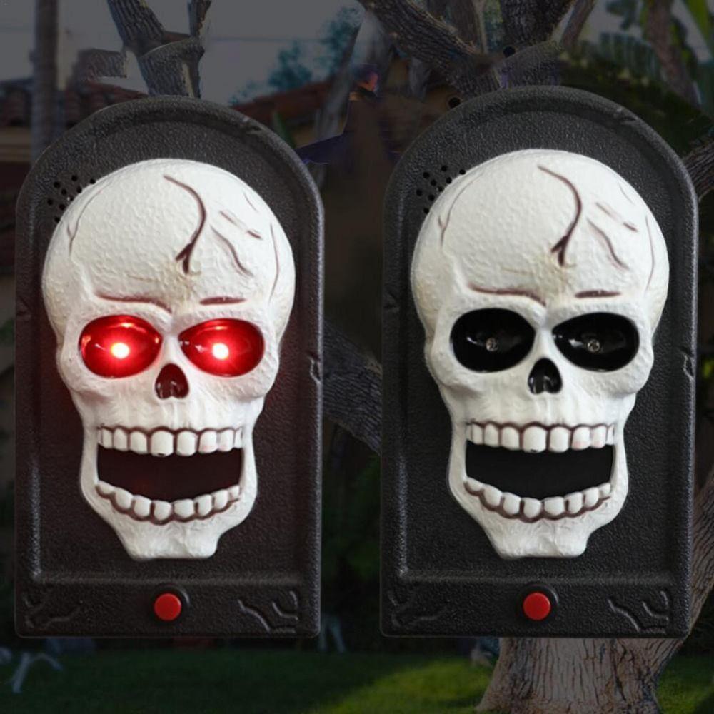 Strašidelné zvuky Kostlivcův zvonek Svítící duch Festivalový zvonek Halloweenský zvonek Karnevalová párty