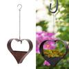 Metal Heart Shape Hanging Plant Holder for Garden Porch or Home Decoration Detachable Flower Pots Drain Hole Planter