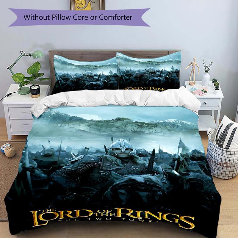 3pcs Lord of the Rings Duvet Cover Set (1 Duvet Cover + 2 Pillowcases, No Core) - Comfortable, And Breathable Bedroom Decoration Yy251104097