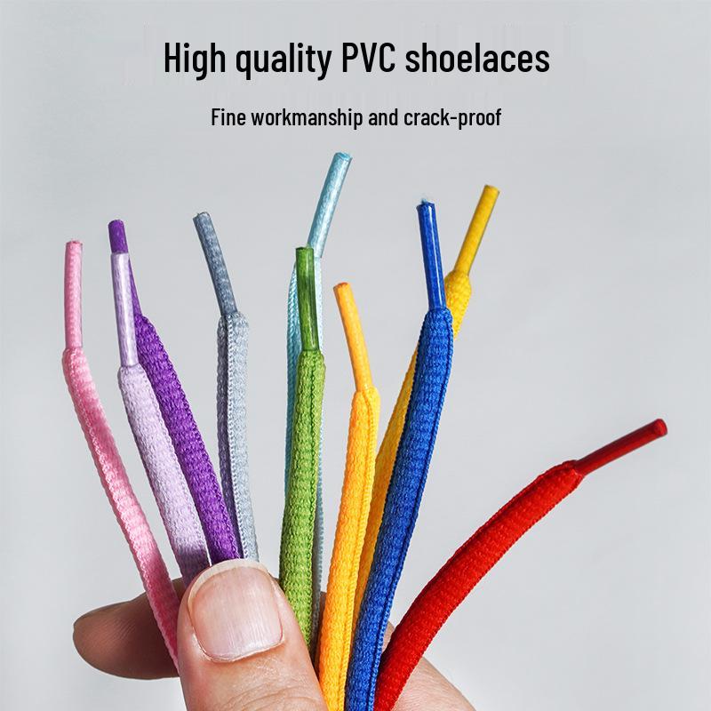 Lin Feng Flat Oval Shoelaces for Kyrie 7, Dunk Sneakers, Board, and Basketball Shoes - Unisex