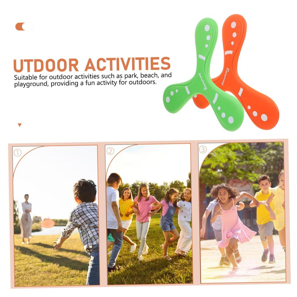Kids Starter Soft Flying Three-Leaf Boomerang Returning Toy Outdoor Flying Boomerang Sports Game Toy