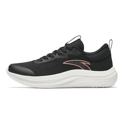 Pantofi de alergare confortabili, simpli, antiderapanți, cu vârf jos, adidași pentru femei, negri 122437761R-1