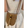 Holiday Style Straw Bag Women 2025 New Trendy Fashion Artistic Woven Bag All-Matching Shoulder Bucket Bag Beach Bag