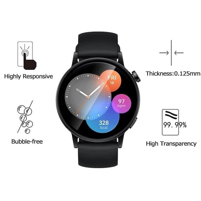 Verre Trempé pour Huawei Watch GT 3 42mm [Lot de 2] Film Protection Ecran Montre Anti Rayure Phonillico®