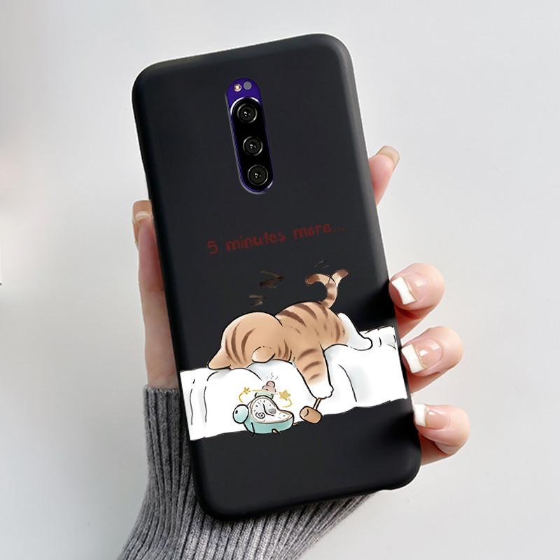 For Sony Xperia 1 Casing Luxury Cute Love Rabbit Funny Black TPU Soft Silicone Protective Back Cover For Sony Xperia1 Phone Case