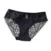 Ladies Sexy Color Low Waist Transparent Hollow Lace Stitching Sexy Panties