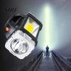 LED Torchlight Portable Lamp Solar Flashlight with Handle USB Rechargeable 7 Modes High-intensity High Lumens IPX5 Waterproof Work Light Camping Torch