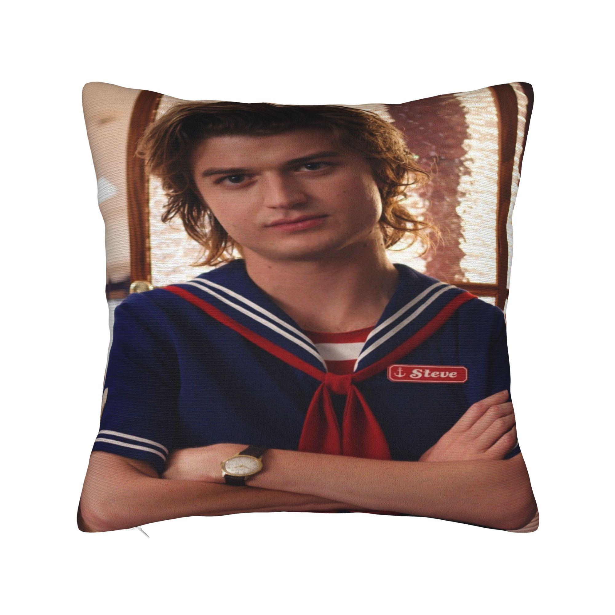 

Home Decorations Steve Harrington The Babysitter Pillowcase Merch Pillow Covers Square Multi Size 12x12in 30X30cm