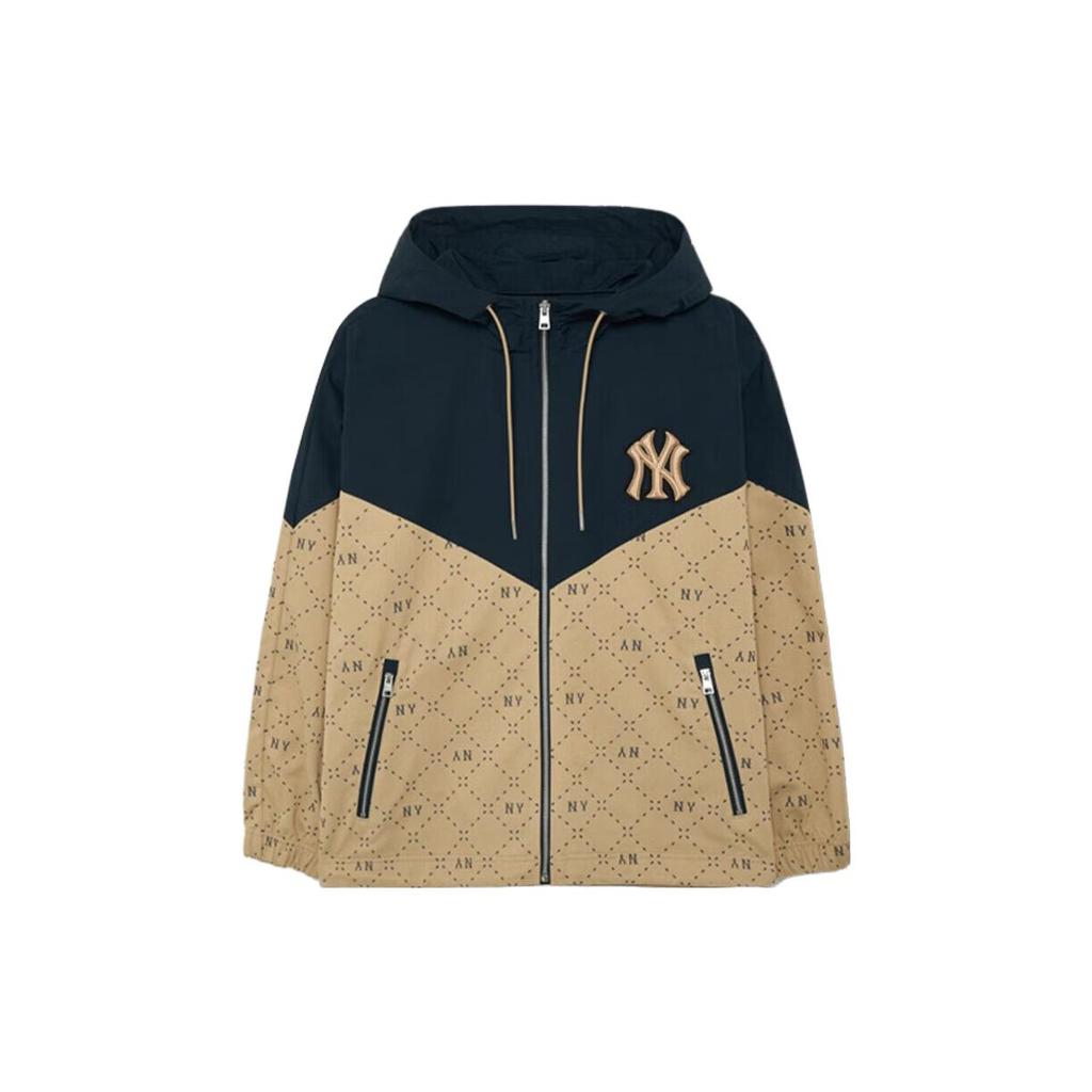 New MLB Jackets Unisex Beige Yellow 3AWJM0234-50BGS