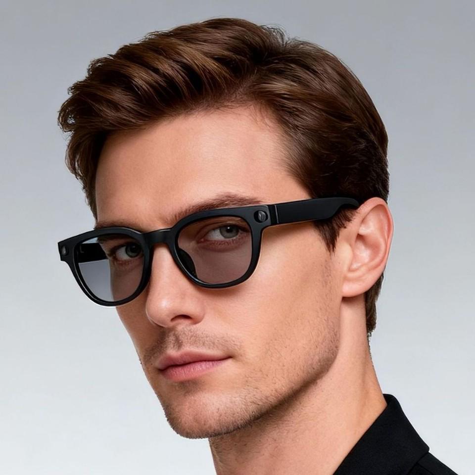 MT3 AI Smart Glasses: 8MP Camera for HD Photo/Video, AI Object Recognition