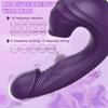 Purple gemstone vibrator for women with 10 frequencies for slapping and sucking private parts masturbator, flirting massage stick, adult sex toys