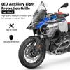 Motorcycle Black LED Auxiliary Light Protection Grills Light Lamp For BMW R 1300 GS Adventure R1300GS ADV 2024 2025