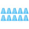10pcs Camping Tent Nail Warning Cap Light Cap Traveling Outdoor Picnic Accessory (Blue)