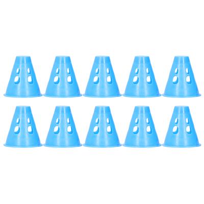 10pcs Camping Tent Nail Warning Cap Light Cap Traveling Outdoor Picnic Accessory (Blue)