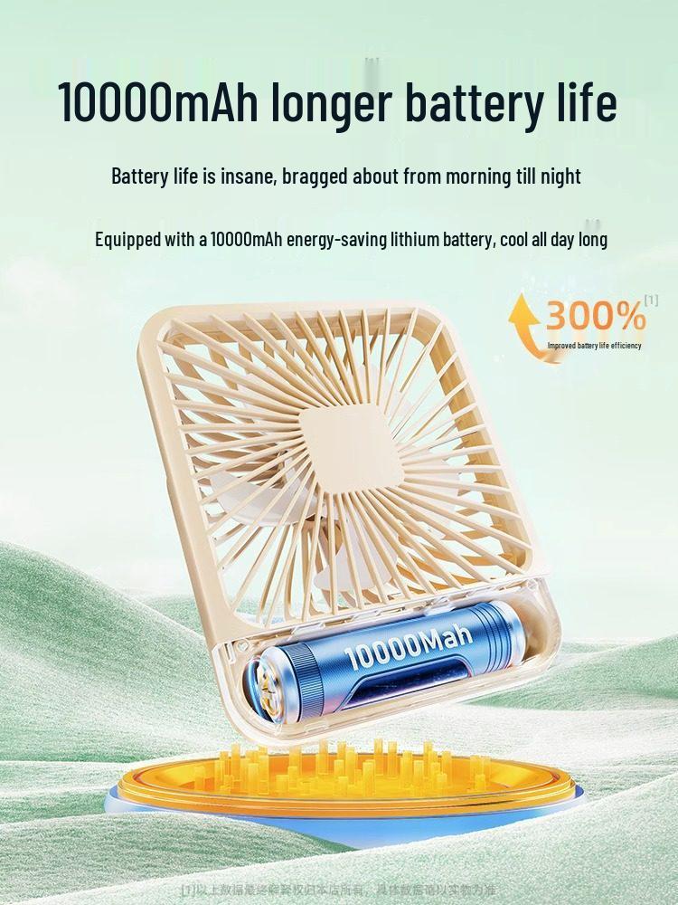 T Strong Wind Ultra-Quiet Portable Desktop Fan for Dorm and Office